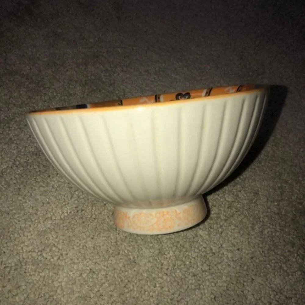 Anthropologie Soup Cereal Rice Bowl Multi Colored‎ cottage core